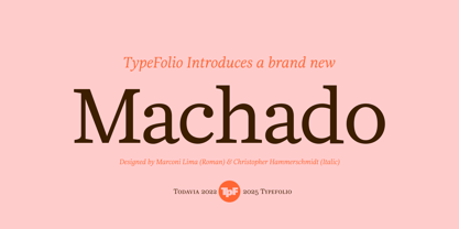 Machado Serifada Font Poster 1