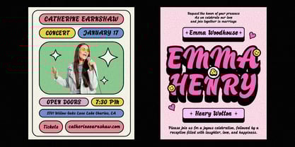 YJ Coco Swash Font Poster 4