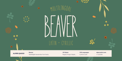 Beaver Font Poster 15