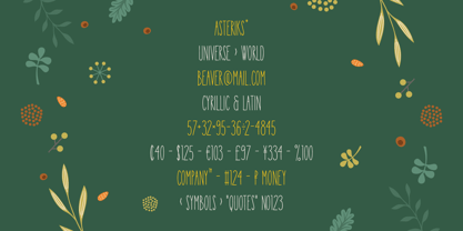Beaver Font Poster 13