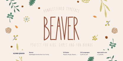 Beaver Font Poster 1