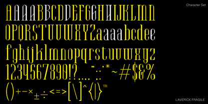 Laverick Fragile Font Poster 10