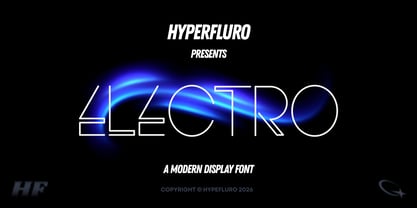 Electro Font Poster 1