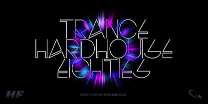 Electro Font Poster 4