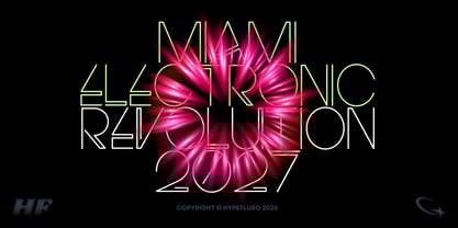 Electro Font Poster 3