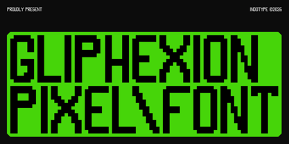 IT Gliphexion Font Poster 1