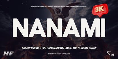 Nanami Rounded Pro Font Poster 1