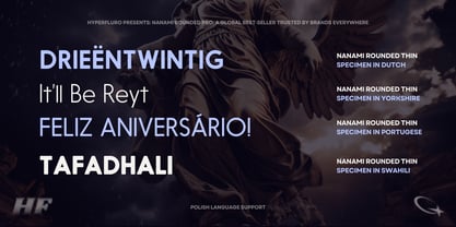 Nanami Rounded Pro Font Poster 7