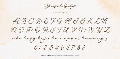 Verified Script Font Poster 10