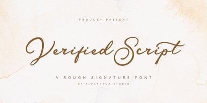 Verified Script Font Poster 1