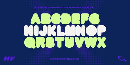 BAQ Rounded Font Poster 5