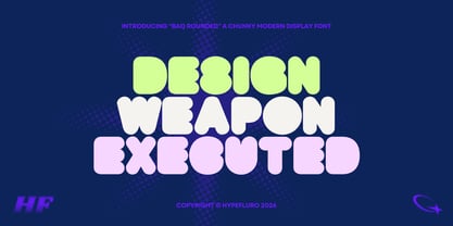 BAQ Rounded Font Poster 2