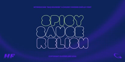 BAQ Rounded Font Poster 4