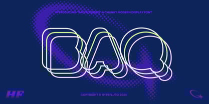 BAQ Rounded Font Poster 7