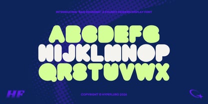 BAQ Rounded Font Poster 6