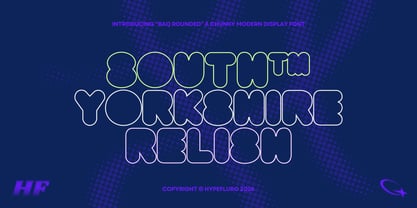 BAQ Rounded Font Poster 3