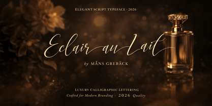 Eclair Au Lait Font Poster 1