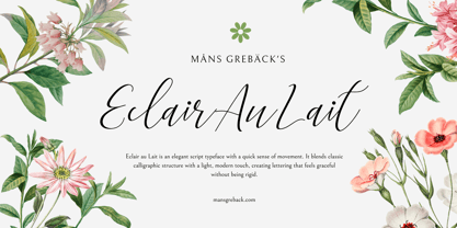 Eclair Au Lait Font Poster 7