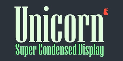 Unicorn Font Poster 1