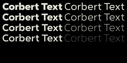 Corbert Text Font Poster 1