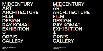 Corbert Text Font Poster 5