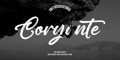 Coryante Script Font Poster 1