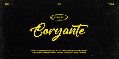 Coryante Script Font Poster 2