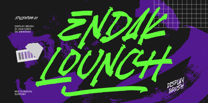 Endak Lounch Font Poster 1