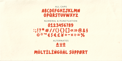 Orange Gumdrop Font Poster 10