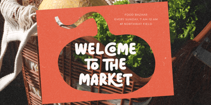 Orange Gumdrop Font Poster 2