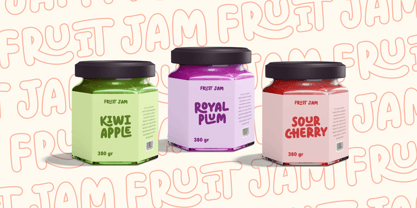 Orange Gumdrop Font Poster 3