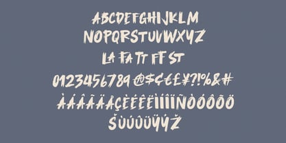 MC Corest Brush Font Poster 7
