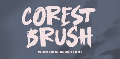 MC Corest Brush Font Poster 1