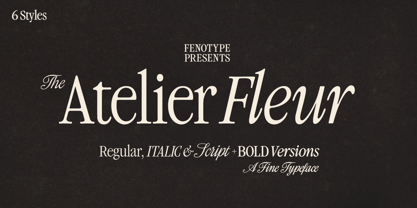 Atelier Fleur Font Poster 1
