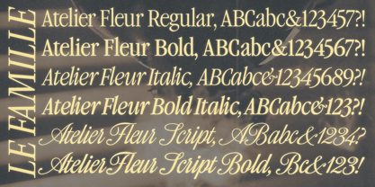 Atelier Fleur Font Poster 7