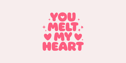 Bubble Hugshy Font Poster 3