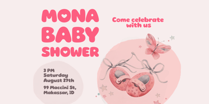 Bubble Hugshy Font Poster 7