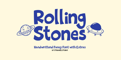 The Rolling Stones Font Poster 1