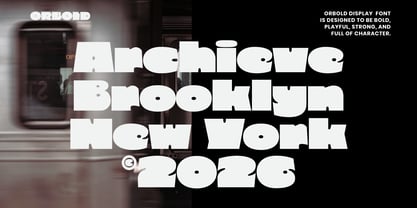 Orbold Font Poster 4