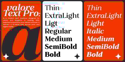 Valore Text Pro Font Poster 3