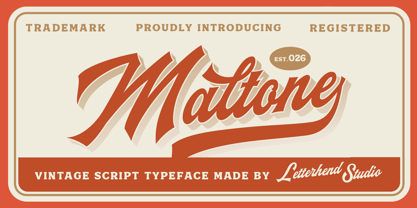 Maltone Font Poster 1