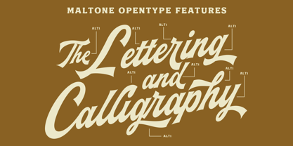 Maltone Font Poster 2