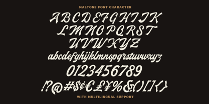 Maltone Font Poster 5