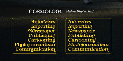 Cosmology Font Poster 4