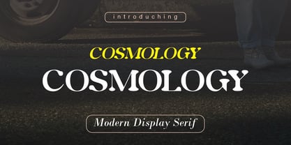 Cosmology Font Poster 1