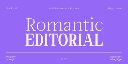 Romantic Editorial Font Poster 1