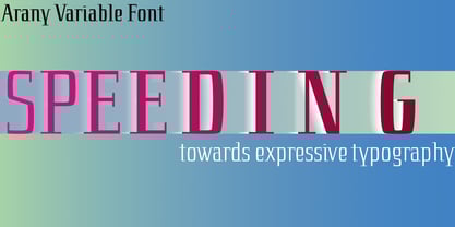 Arany Font Poster 14