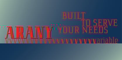 Arany Font Poster 13