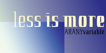 Arany Font Poster 15