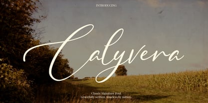 Calyvera Font Poster 1